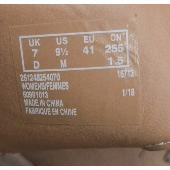 Clarks Reedly Salene Tan Perforated Leather Wedge Sandals in Womens Size 9.5 Pe - Picture 8 of 9